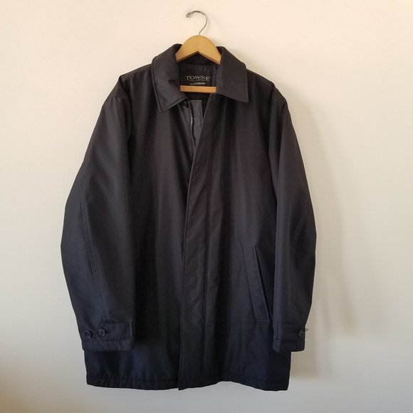 London Fog Jackets Coats London Fog Towne Collection Black Jacket Size L Poshmark
